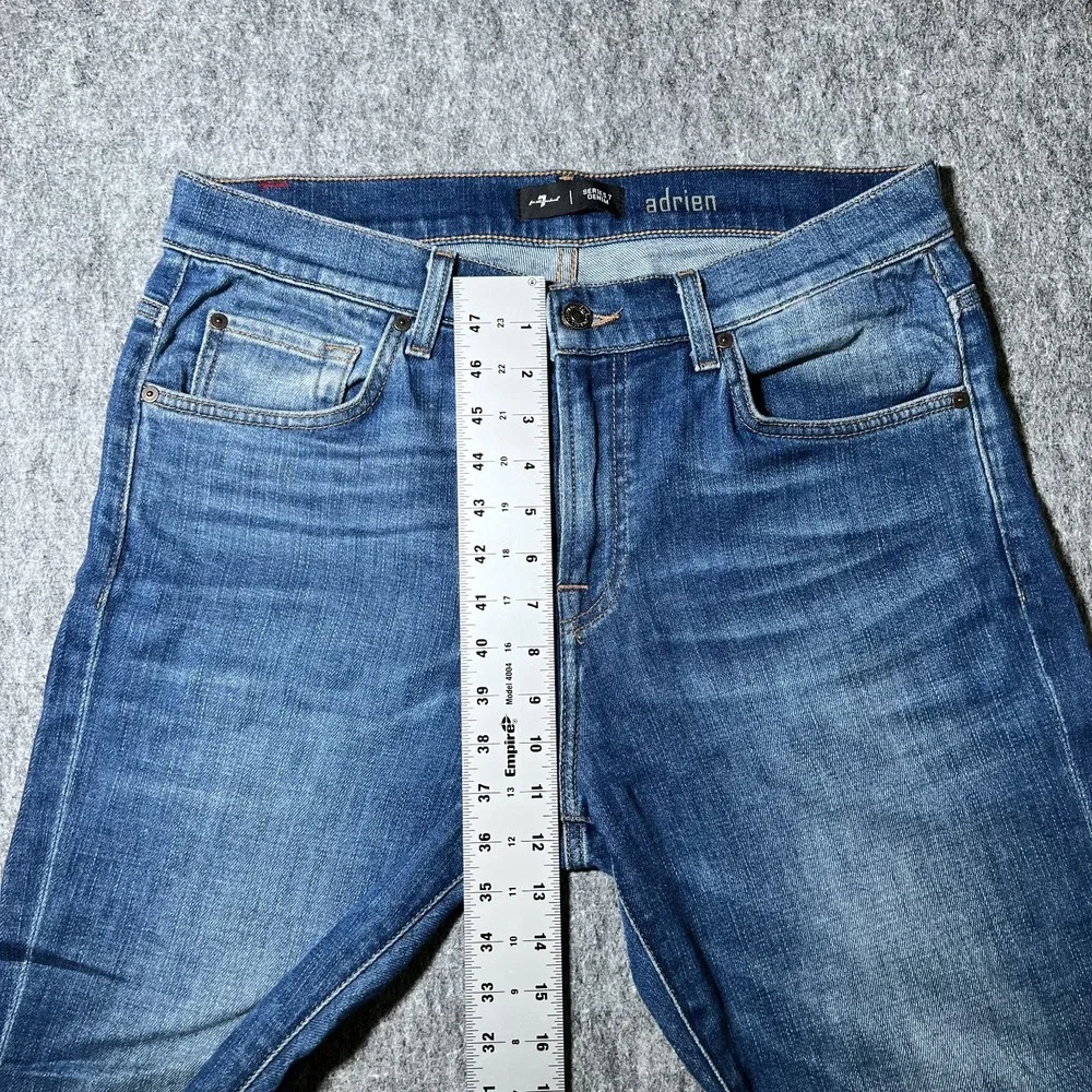 7 For All Mankind Jeans Men 32x33 Blue Adrien Series 7 Med Wash Denim Straight